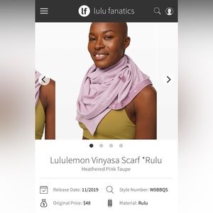 Lululemon Infinity Scarf - new without tags